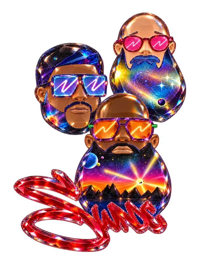 SWADE TRIO crystal artwork